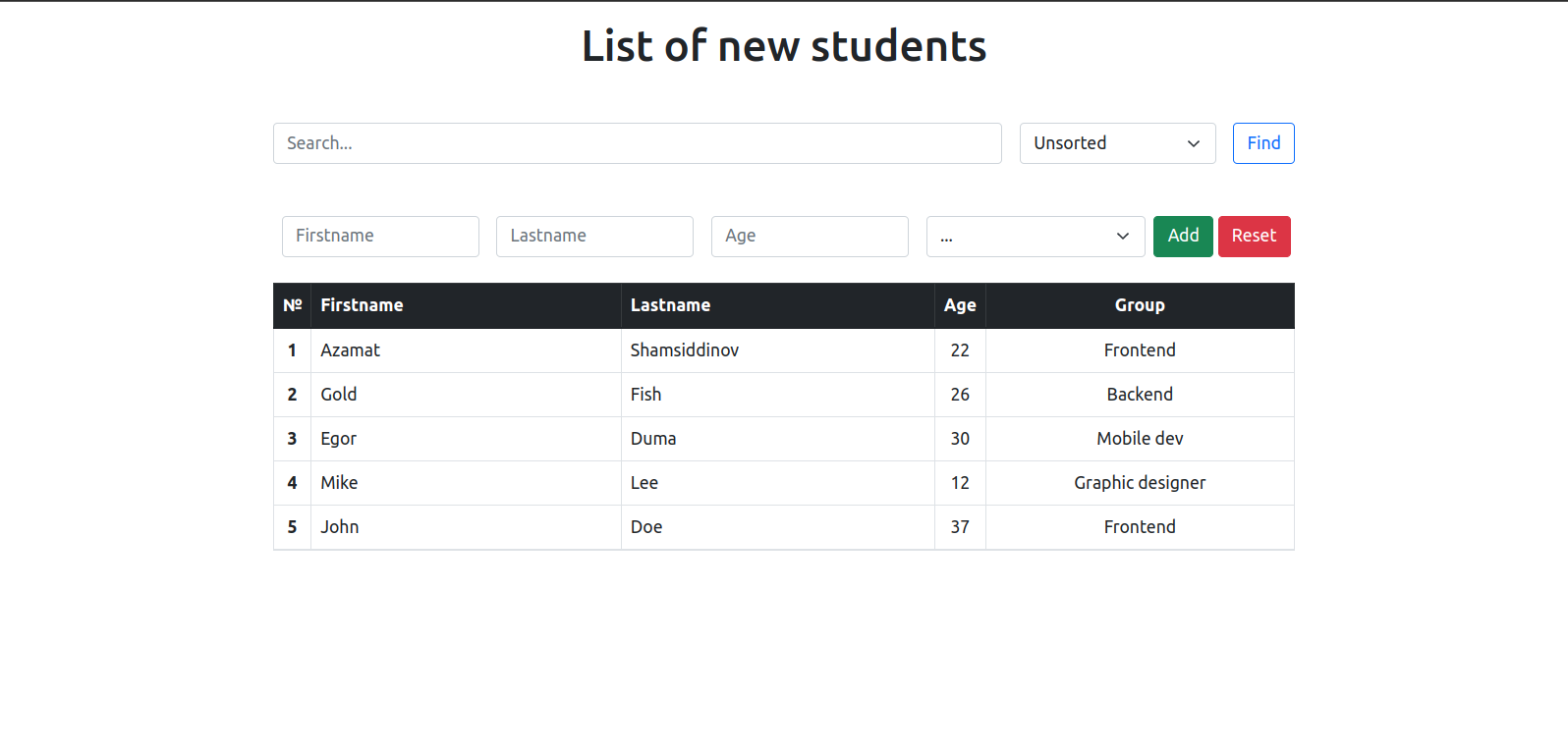 Students-List